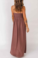Mauve Boho Maxi Dress